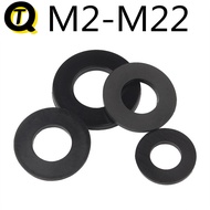 Nylon Gasket Round Rubber Plastic Thin Gasket (Ready Stock M2M3M4M5M6M8) Black Insulated Flat Gasket