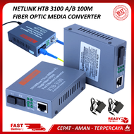 HTB 3100 Fiber Optic Optical Media Converter HTB-3100 Netlink 10/100