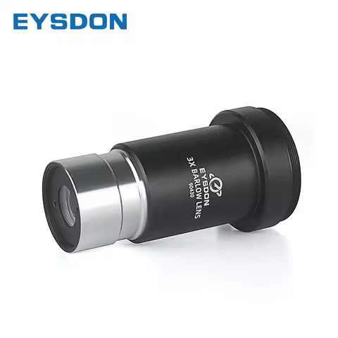 EYSDON 3x Barlow Lens Fully Multi Coated Achromatic For 1.25" Astronomical Telescope With M42 Camera