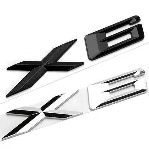 3D ABS Black Chrome Letters For Cars Rear Trunk Emblem Badge For X6 E71 F16 E72 G06 Stickers Letteri