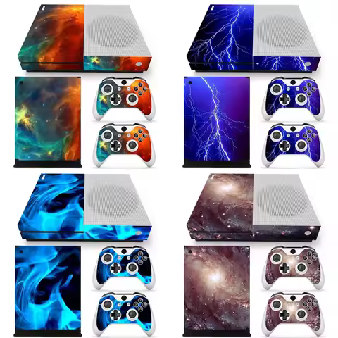New skull stickers For XBOX One s Slim Console Kinect Vinyl Sticker Decal + 2 Controller Skins stick
