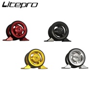 Litepro Folding Bike Mudguard Wheel Aluminum Alloy Double Wheel Fender Easy Wheel For Brompton