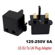 5 Pieces European Euro EU US 2 Pin To UK 3Pin Plug Adapter Power Socket Travel Charger Adapter Conve