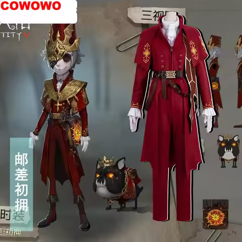 CWOWO Anime Identity V Victor Grantz Postman Initial Skin Gorgeous Uniform Cosplay Costume Halloween