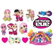 ANA MUSLIM High Quality Paper Cake Topper Kek Cake Decor Cupcake Topper