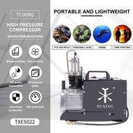 New TUXING 4500Psi 300Bar PCP Air Compressor 30Mpa High Pressure Air Compressor with Auto Stop for P