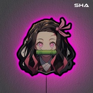 Custom lampu hias lampu tidur dinding tema anime