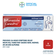 CANESPRO® Bifonazole Antifungal Cream for Athlete’s foot, Jock itch, Ringworm, and White Spots 5g