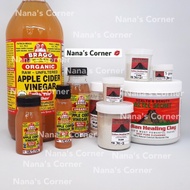 AZTEC Clay Mask and BRAGG Apple Cider Vinegar Combo: Brightens Skin and Reduces Acne