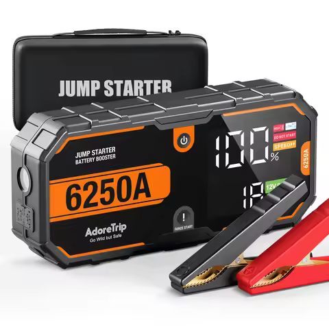 Car 6250A Portable 12V Jump Starter Power Bank 12V Auto Battery Charger Booster Starting Device For 