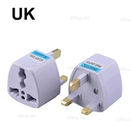 EU US AU to UK 3 Pin AC Power Socket Plug Travel Wall Charger Outlet Adapter Converter Connector UK 