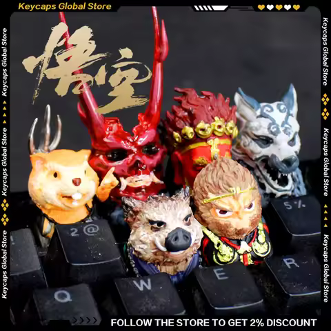 Black Myth: Wukong Series Game Peripherals Keycap 3D Resin Customized Creative Handmade Keyboard Key