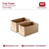 Box Tray Toast janji jiwa / bread toast / kentang toast