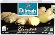 Dilmah Ginger Flavored Black Tea - Pure Ceylon Black Tea with Flavor of Real Ginger - 20 Tea Bags