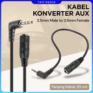 2.5mm Male to 3.5mm Female HiFi AUX Audio Cable 20cm - L44