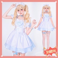 [Ready Stock Fast Shipping] Blue Alice cos Maid Costume Anime Two-Dimensional lolita Dress lolita lo