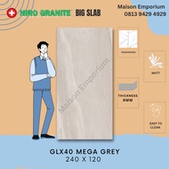 NIRO GRANIT BIG SLAB 120X240 Mega Grey GLX40 Matt / DINDING LANTAI