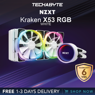 [FAST SHIP] NZXT Kraken X53 RGB | LGA 1700 Compatible | All in One CPU Liquid Cooler - White