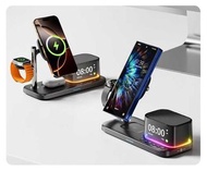 ✨C09 PLUS 5合1 音響無線充｜送免費順豐智能櫃 順豐站｜送免費鋼化膜數據線｜25W快充｜藍牙喇叭＋時鐘＋鬧鐘｜支援 iPhone 17 任何手機型號適用 iPhone 17pro iPhon