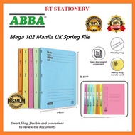 Abba Mega/Uni Manila Flat Spring File / Manila File / Spring File/ Manila Fail Kertas/File Filing 35