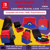 Nintendo Switch Super Mario Series Case Backpack Ring Fit Adventure Storage Bag Switch V2 OLED Conso
