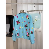 TEGO Erdos Wool Flower Sweater - Casual Fashion Statement