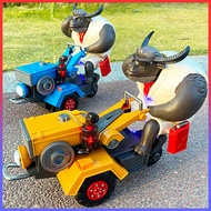 Super Cool Plow Driving Buffalo Toy that Plays Music for Children
