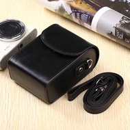 Tas Kamera Kulit Leather Pouch Sarung Cover Camera Sling Bag Sony RX100 ZV1 Canon LX10 G7X G9X