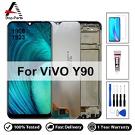 จอ LCD คุณภาพชั้นนำสำหรับ VIVO Y90 1908 1823จอแสดงผลหน้าจอสัมผัส Digitizer อะไหล่ทดแทนประกอบพร้อมกรอ