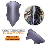 For GIXXER SF250 Motorcycle windscreen visor windshield screen deflectors screen double bubble winds