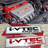 Civic FD Accord Odyssey Crv Stream K Series Engine (K20 K24) Engine Top Cover Aluminium Emblem Logo Plate I-VTEC DOHC