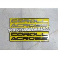 MESIN Corolla cross emblem Corolla cross black Chrome hood emblem