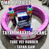 COMBO TAYAR MAXXIS VOLANS 60/80-17, 70/80-17, 70/90-17, 80/80-17, 80/90-17 TAYE COMBO TUBE TAYAR + T