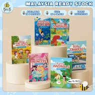 Buku Pelekat Kids Magic Jelly Sticker Activity Book Scene-Based Quiet Activity Kids Learning Toy wit