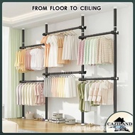 【In stock】Floor-to-ceiling Metal Clothes Pole Hanger Rack | Adjustable Clothes Rack | Drying Rack | Bedroom Living Room Tension Clothes Rack - Free Combination 3WEH 42GW