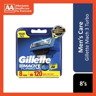Gillette Mach 3 Turbo Cartridge 8's