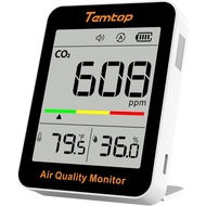 Temtop CO2 Monitor Indoor air Quality Monitor Portable CO2 Meter, CO2, Temperature, Humidity Home, O