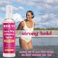 MIILYE Wig Glue Spray for Front Lace Wig Set |Wig Glue Spray, White Wig Glue and Wig Glue Remover wi
