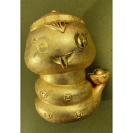 Snake Money Bank Zodiac Snake Coin Box Feng Shui Golden Snake Figurine Year of the Snake Piggy Bank 