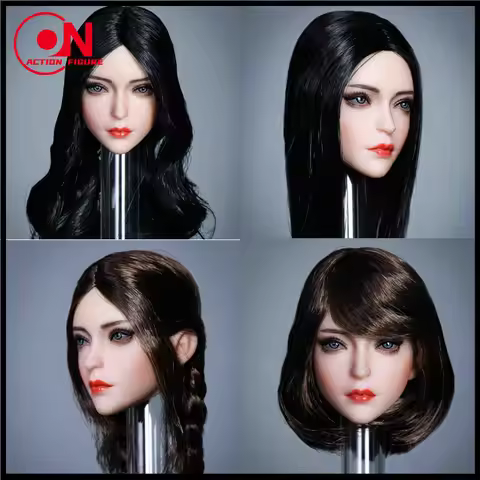 YMTOYS YMT049 1/6 Blue Eyes Beauty Cheng Head Sculpt Female Soldier Head Carving Fit 12'' PH TBL Act