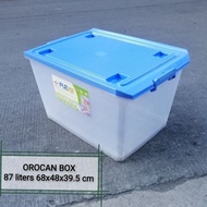 orocan 50 liter storage box flexibox clear transparent multi purpose box