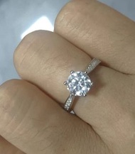 南非培育鑽石戒指 附GIA證書鑽石鑽戒 真鑽 可過鑽石筆 女戒情侶戒定制女友結婚