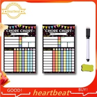 [Hot-Sale] 2PCS Magnetic Planning Reward Chart for Teenagers Daily Chores Chart for Refrigerator