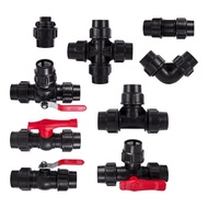 32mm Black PE Quick Coupling Garden Direct Connection Water Pipe Connector Agriculture Irrigation System PE PVC Tube Fittings