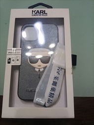 KARL LAGERFELD Iphone12(5.4吋) mini 立體公仔手機殼.銀◎ ★IPHONE 12(5.4吋)手機殼