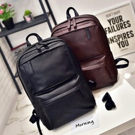 YW Store Vintage Men Women Leather Backpack Laptop Satchel Travel School Bag