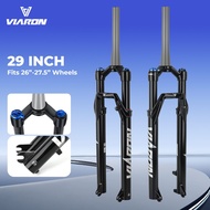 VIAKON 29" Mountain Bike Fork, Lightweight Design – Hollow Magnesium Alloy, 115mm Travel, Fits 25" T