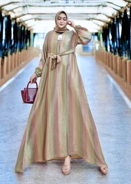 promo AULIA GAMIS SILANG BELAKANG SET HIJAB