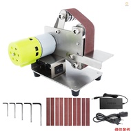 Geevorks Mini Belt Sander Electric Sanding Polishing Grinding Machine 7 Variable Speed with 10 Sandi