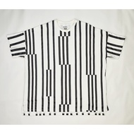 INHERIT white black stripes free size tshirt oversize